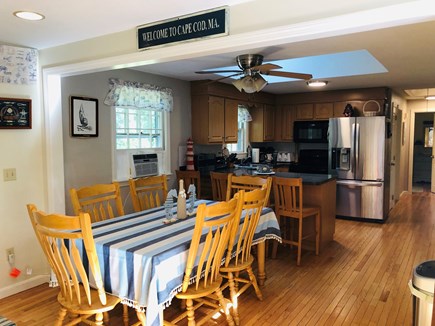 Brewster Cape Cod vacation rental - Eating area and kitchen