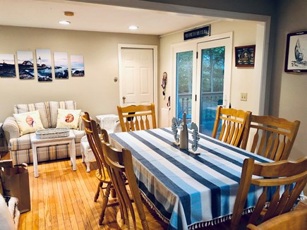 Brewster Cape Cod vacation rental - Dining room and seating area (Full Size Sleeper)