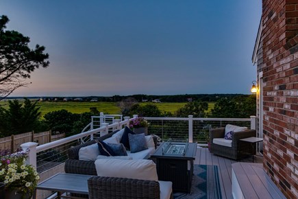 Eastham Cape Cod vacation rental - Superb upper deck views and lounging (with separate fire table).