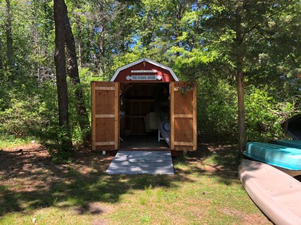 DENNIS Cape Cod vacation rental - School house with kayaks, lawn chairs, games and more