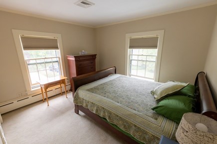 DENNIS Cape Cod vacation rental - Queen bedroom overlooking back gardens.