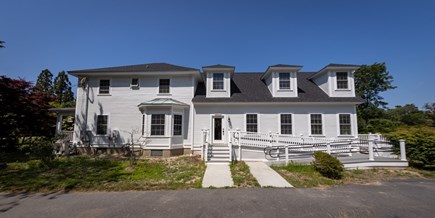 Steps from Dennis Village and  Cape Cod vacation rental - Driveway side entrance with handicapped ramp.