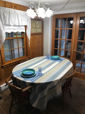 South Yarmouth Cape Cod vacation rental - Seating in the kitchen area