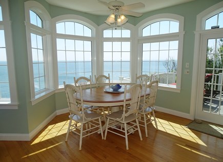 Sagamore Beach Cape Cod vacation rental - Meals with a view – dining area opens to deck