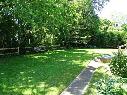 Hyannis Cape Cod vacation rental - Large private backyard. Perfect for sitting, dining, playing.