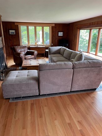 East Orleans Cape Cod vacation rental - Bright and spacious living room with flat screen TV