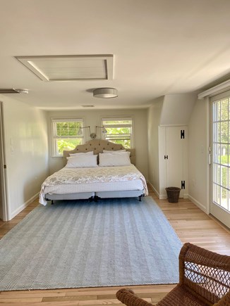 Chatham Cape Cod vacation rental - Lighthouse bedroom with king bed and private deck