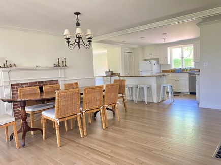 Chatham Cape Cod vacation rental - Across from kitchen is fire placed dining room seating 8