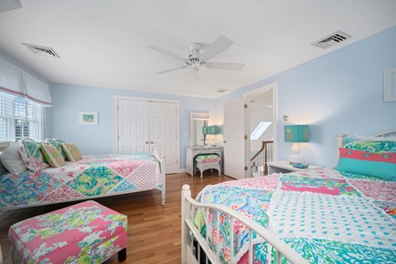 North Chatham Cape Cod vacation rental - Lilly Pulitzer 2nd floor BR with queen and full beds and vanity