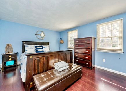 South Yarmouth Cape Cod vacation rental - 2nd fl guest bedroom w queen bed, new hardwood fl & its own bath