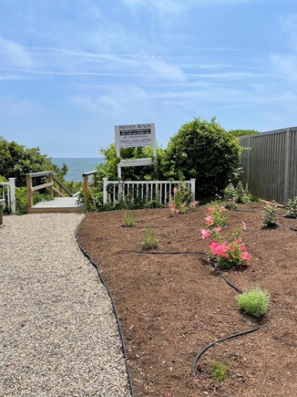 Harwich Port Cape Cod vacation rental - Entrance to private beach just steps from the house.