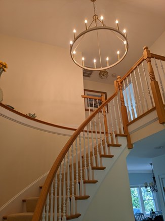 New Seabury area Cape Cod vacation rental - Front foyer with grand staircase