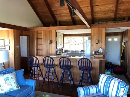 East Dennis, Walking distance  Cape Cod vacation rental - View from great room into kitchen