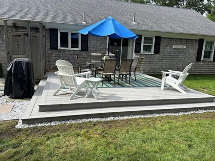 Hyannis Cape Cod vacation rental - Private yard includes gas grill, shower and fire pit!