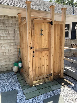 Hyannis Cape Cod vacation rental - The outdoor shower is the ultimate Cape Cod experience!