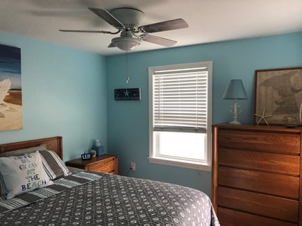 West Dennis Cape Cod vacation rental - Bedroom 2. Queen size bed with large dresser.  Ceiling fan.