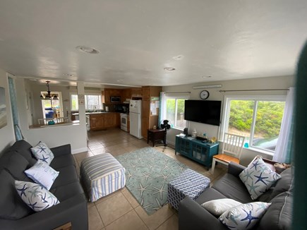 West Dennis Cape Cod vacation rental - Kitchen/living room