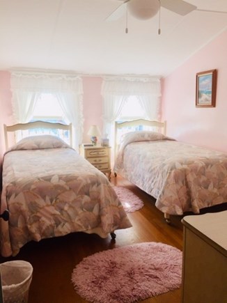 Falmouth Heights Cape Cod vacation rental - Bedroom #3 - 2 twin beds w/ceiling fan.