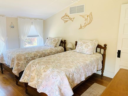 Falmouth Heights Cape Cod vacation rental - Bedroom #1 - 2 twin beds w/ceiling fan.