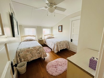 Falmouth Heights Cape Cod vacation rental - BR #5 (2) Twin beds w/ceiling fan.