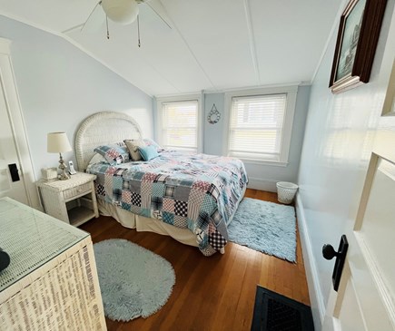Falmouth Heights Cape Cod vacation rental - BR #2 Queen bed w/ceiling fan.