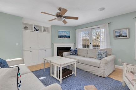 Chatham Cape Cod vacation rental - Family room (TV enclosed in millwork)
