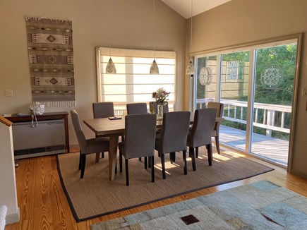 Truro Cape Cod vacation rental - Dining area taken from living room area