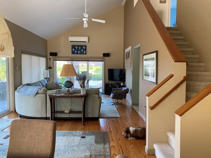 Truro Cape Cod vacation rental - Living room taken from dining area.