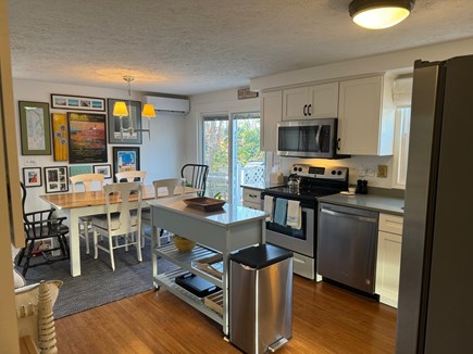 Truro Cape Cod vacation rental - Open kitchen and dining area