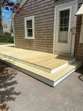 East Falmouth Cape Cod vacation rental - Side entrance and deck