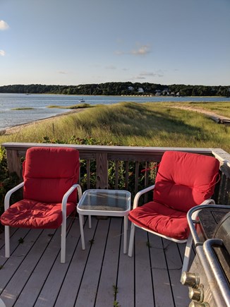 Wellfleet Cape Cod vacation rental - Deck looking out onto our private dune