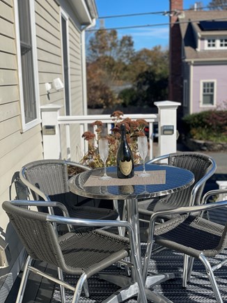 Provincetown Cape Cod vacation rental - Enjoy an adult beverage on the sunlit deck