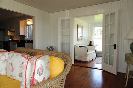 Harwich Port Cape Cod vacation rental - French doors from living room to dining/sitting room