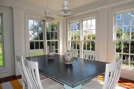 Harwich Port Cape Cod vacation rental - Beautiful dining area surrounded by windows