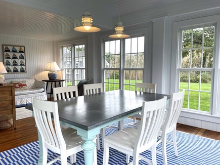 Harwich Port Cape Cod vacation rental - Dining room and seating area.