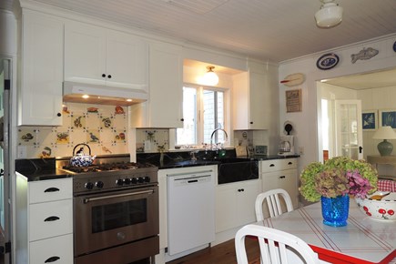 Harwich Port Cape Cod vacation rental - Beautiful granite counter tops, farmers sink and kitchen table