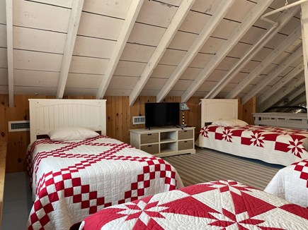 Harwich Port Cape Cod vacation rental - Third floor bedroom with 4 twin beds and a half bath