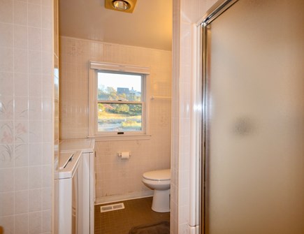Truro Cape Cod vacation rental - First floor full bathroom with washer and dryer
