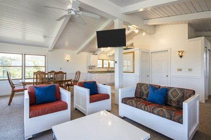 Truro Cape Cod vacation rental - Main living area on second floor with TV