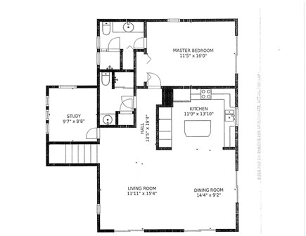 West Yarmouth Cape Cod vacation rental - Upstairs floor plan