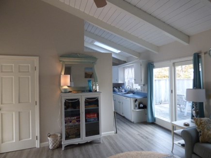 East Dennis Cape Cod vacation rental - Living area out to Deck