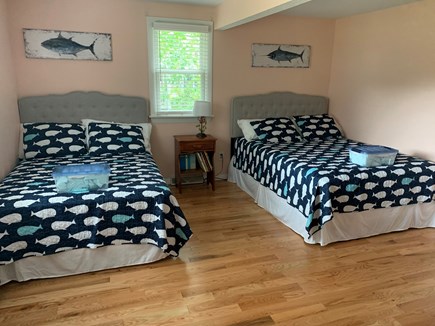 Eastham Cape Cod vacation rental - Large bedroom, queen and full sized bed. Fresh paint & new floor.