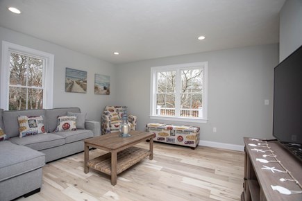 Onset MA vacation rental - Beachy Living room filled with natural light.
