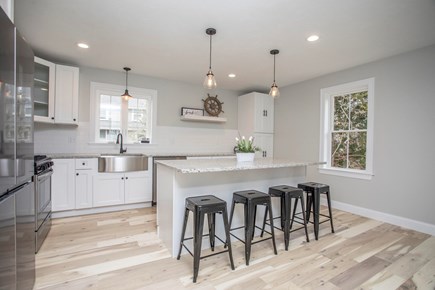 Onset MA vacation rental - Large eat in Kitchen perfect for hanging with family and friends.