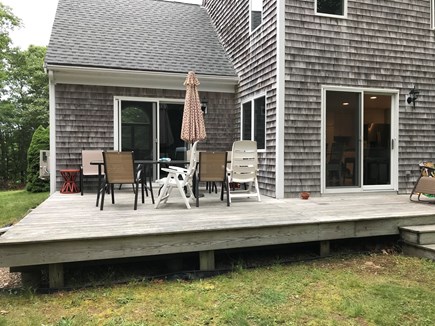 North Falmouth Cape Cod vacation rental - Rear Deck / Patio & Grill