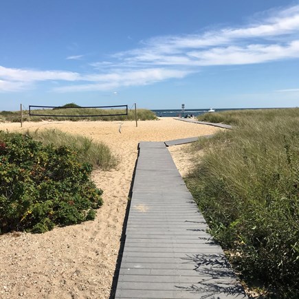 East Falmouth Cape Cod vacation rental - Entrance to private association beach - 6 minute walk