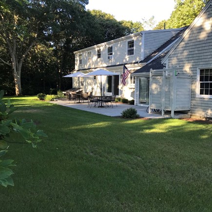 East Falmouth Cape Cod vacation rental - Back yard with outdoor shower