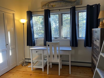 Wellfleet Cape Cod vacation rental - Desk and chair added to the upstairs loft for guest workspace