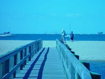 West Yarmouth Cape Cod vacation rental - Our Beach - Classic walk over a bridge to get there very cool !