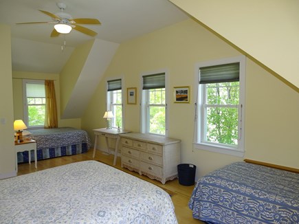 Manomet, Plymouth MA vacation rental - Loft sleeping:  Queen, full, twin beds and access to outdoor de